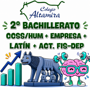2BACH: LOTE COMPLETO Opción CCSS/Humanidades + Empresa + Latín + Actividad Físico-Deportivas