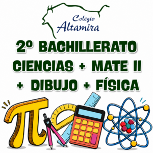 2BACH: LOTE COMPLETO Opción Ciencias + Matemáticas II + Dibujo Técnico + Física