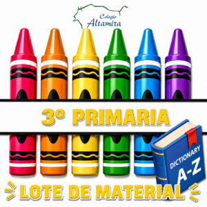 LOTE MATERIAL 3º PRIMARIA CON DICCIONARIO